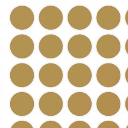 Etichette ScratchOff oro 15x15mm forma rotonda