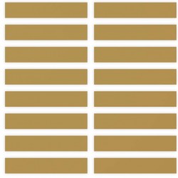 Etichette ScratchOff oro 37x7mm forma rettangolare