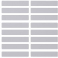 Etichette ScratchOff argento 37x7mm forma rettangolare