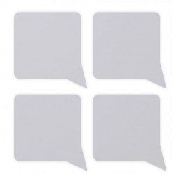 Etichette ScratchOff argento 35x35mm forma fumetto
